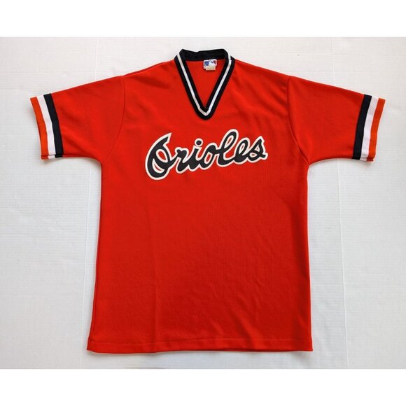 Vintage Baltimore Orioles Jersey Mens Large 80s Original Orange MLB Pro Knit - Picture 1 of 8
